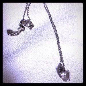 Heart CZ pendant with chain